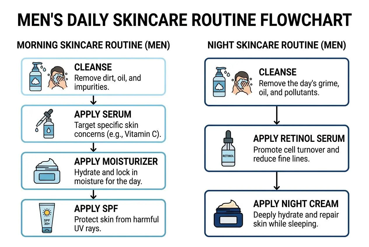 Anti-aging skincare routine for men: dermatologist-backed guide
