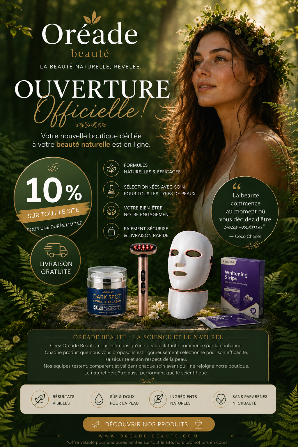 Ouverture Oréade Beauté