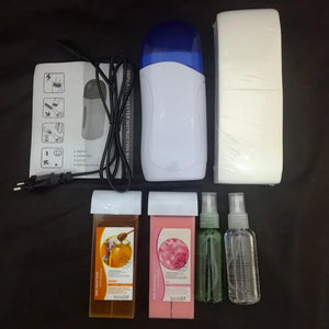 Kit Épilation à la Cire 6 en 1 – Chauffe-Cire Roll-On Professionnel