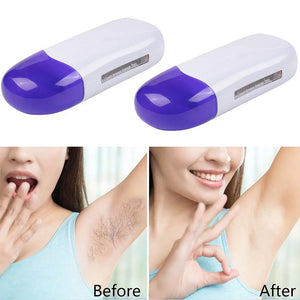 Chauffe-cire épilation avec sa base à double siège