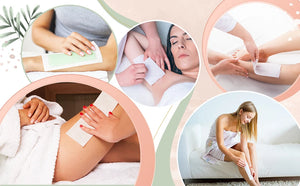 Non-woven hair removal wax strip