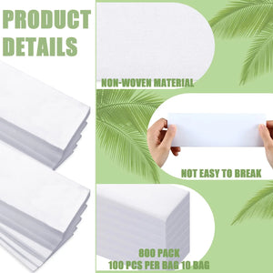 Non-woven hair removal wax strip
