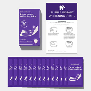 Teeth Whitening Dental Sticker – V34 Bright and Dazzling Dental Patch, Portable Set of 14 Pairs to Eliminate Yellowing and Stains