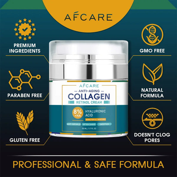 Crème Anti-Âge Collagène & Rétinol – 50ml