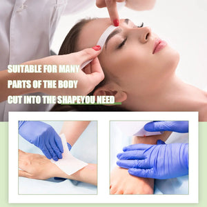 Non-woven hair removal wax strip