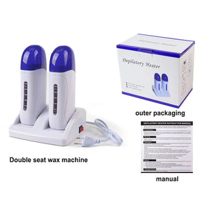 Chauffe-cire épilation avec sa base à double siège