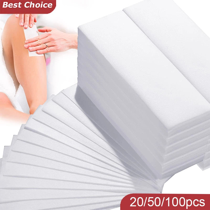 Bande de cire épilatoire non tissé