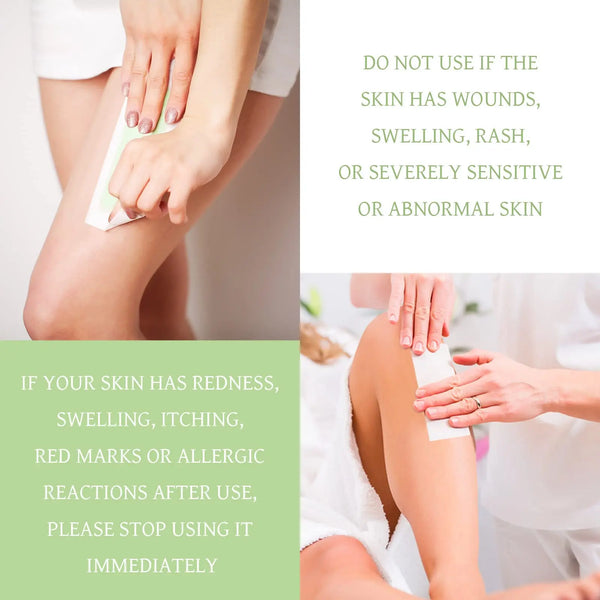 Non-woven hair removal wax strip