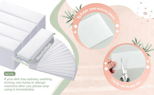 Non-woven hair removal wax strip