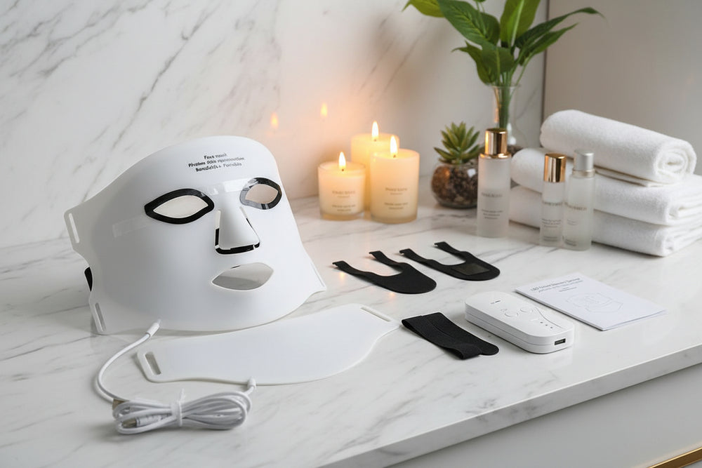 Masque LED Luminothérapie 7-en-1 – Soin Visage Professionnel