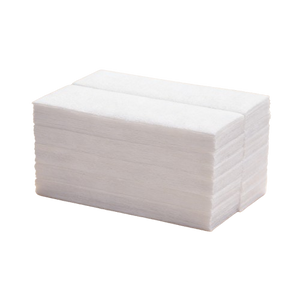 Lot de bandes de cire épilatoire non tissé blanches empilées, rectangular block.